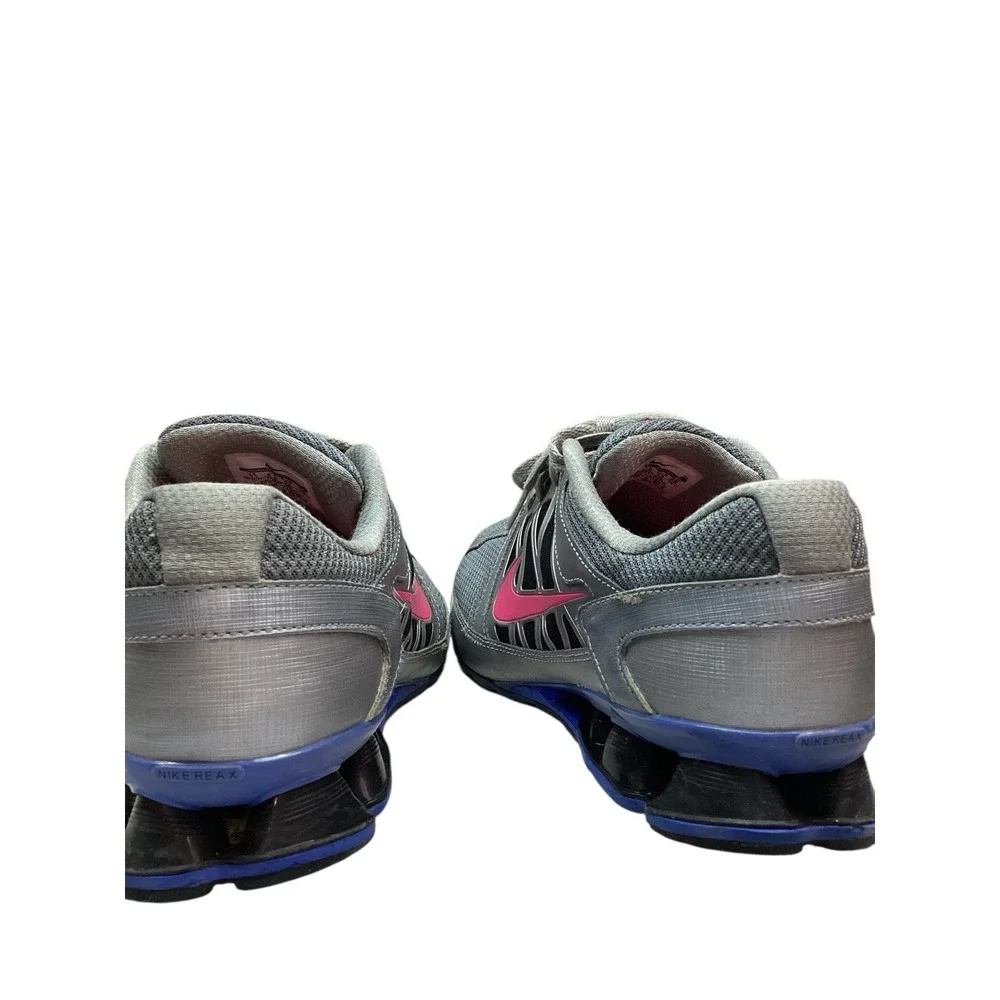 NIKE Reax Run‎ 6 Shoes Womens 11 Grey With Pink Accents Running 472647-004